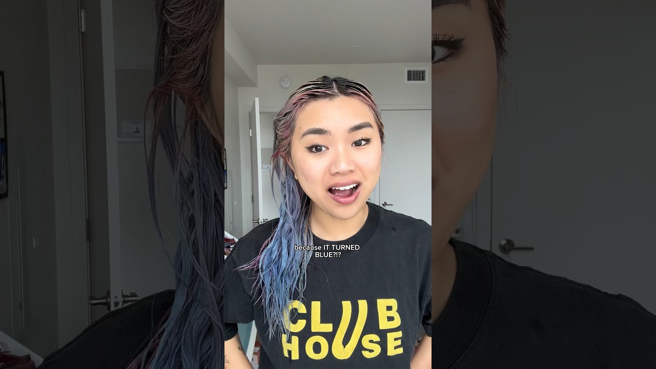 MY HAIR TURNED BLUE?!?! 😭😐 (wtf?!)