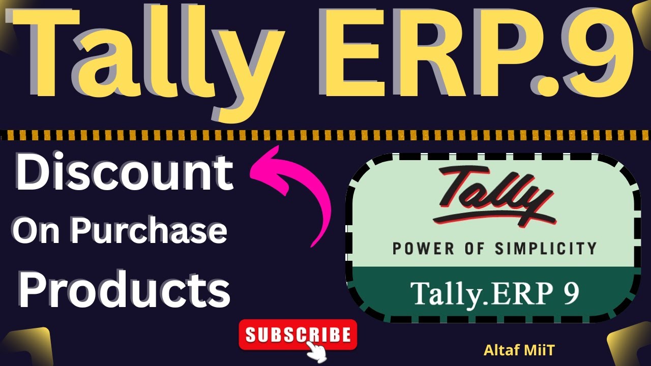 Discount Entry On Purchase Voucher In TALLY ERP.9.| Computer Class In TALLY ERP.9.