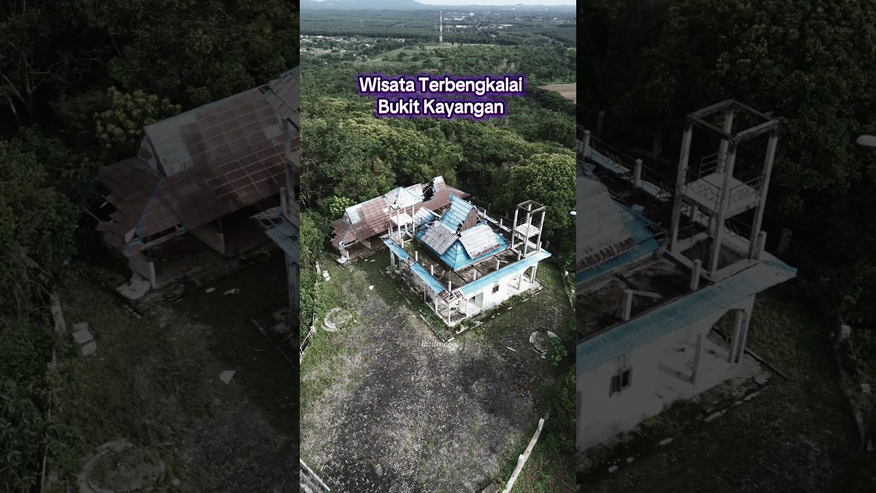 Wisata Terbengkalai Gunung Kayangan #dronevideo #wisatahoror