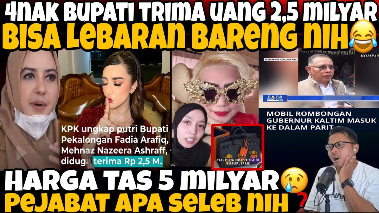 CIE BUPATI PEKALONGAN MAU LEBARAN BARENG NIH😂 ARTIS SYAH RINI N4NG1S LIAT HARGA TAS PEJABAT INI !?