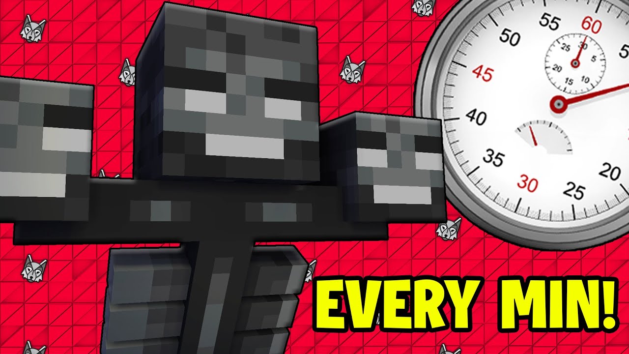 Minecraft Mods: A WITHER Boss Spawns EVERY MINUTE!