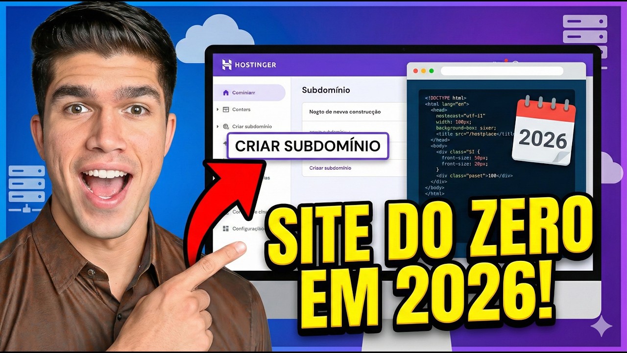 Como Criar um Subdomínio na Hostinger e Construir um Site do Zero (Passo a Passo) - 2026