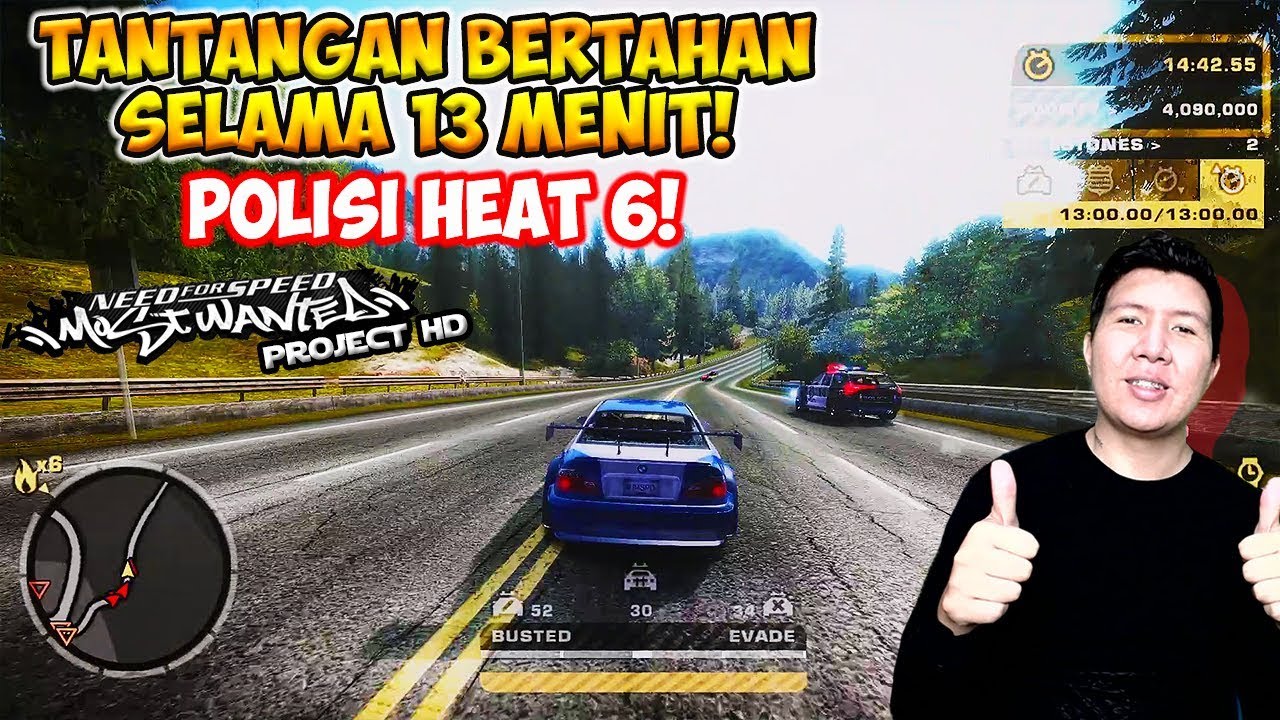 BERTAHAN SELAMA 13 MENIT DI PENGEJARAN TERAKHIR! - Need For Speed Most Wanted