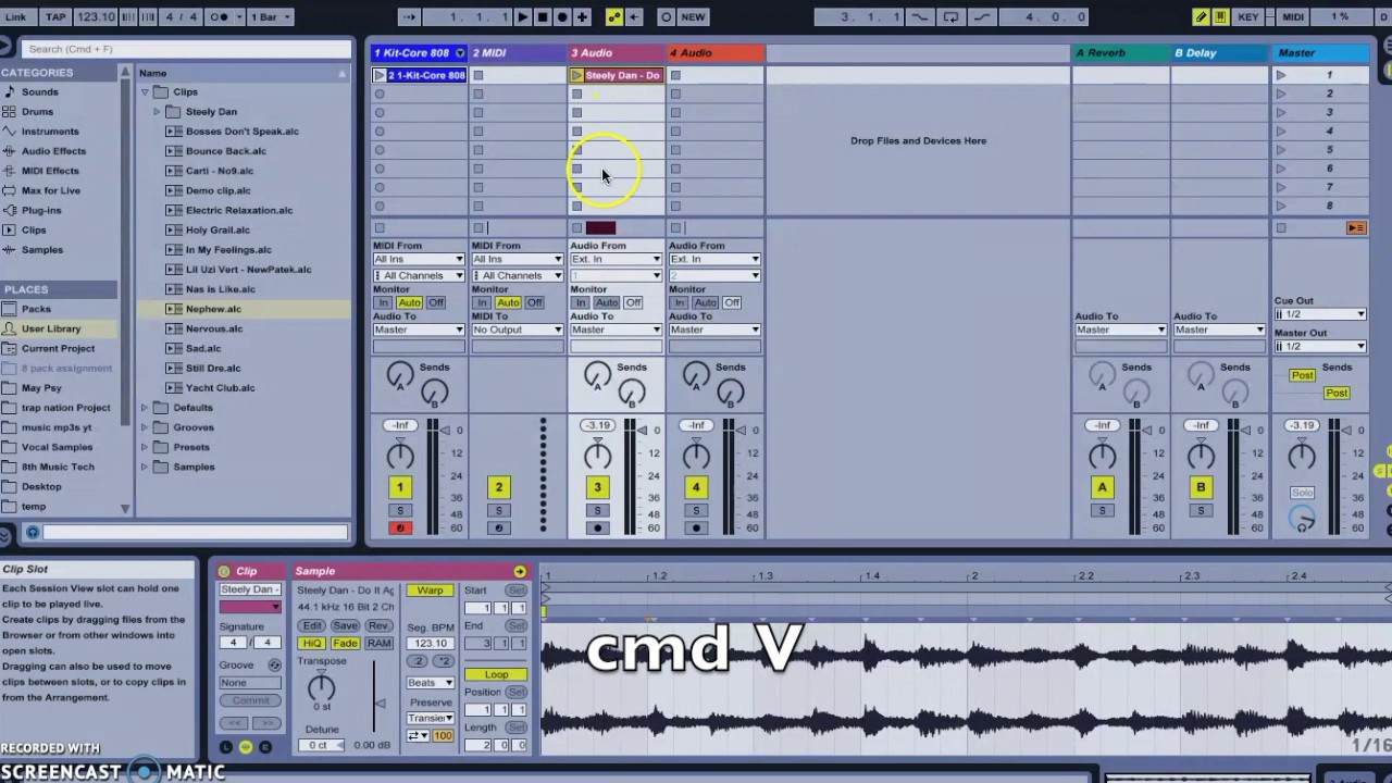 Sampling grooves from old recordings for hiphop on Ableton Live 9