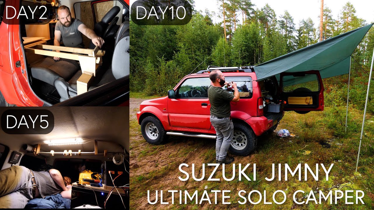 I Turned my Suzuki Jimny in a Micro Camper - The Ultimate 1 Person Setup!