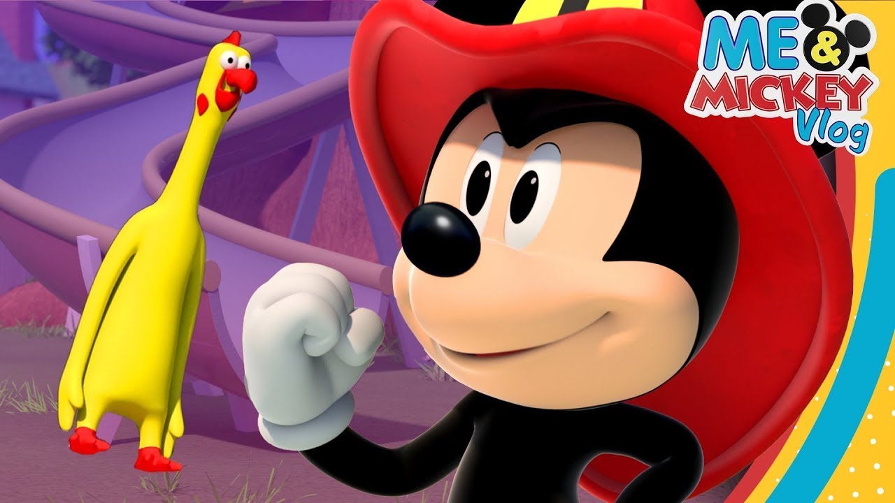 Rubber Chicken Rescue 🐤🚒 | Me & Mickey | Vlog 55 | @disneyjr