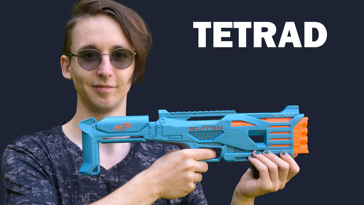 Nerf Elite 2.0 Tetrad - Unboxing, Review & Test | MagicBiber [deutsch]