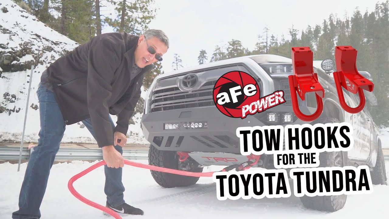 aFe POWER Front Tow Hooks for the 3rd Gen Tundra (In Action!)