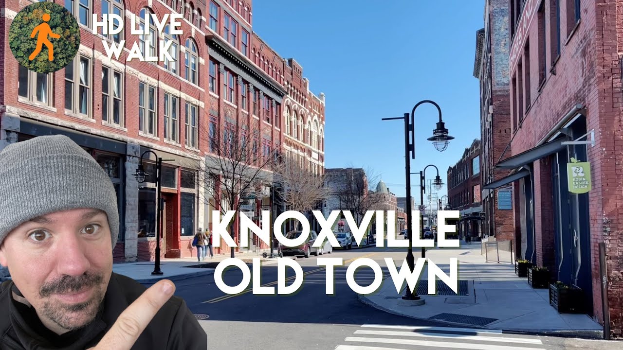 Exploring Knoxville’s Old Town and North Knoxville - HD Virtual Walk - Walking Tour - Slow TV