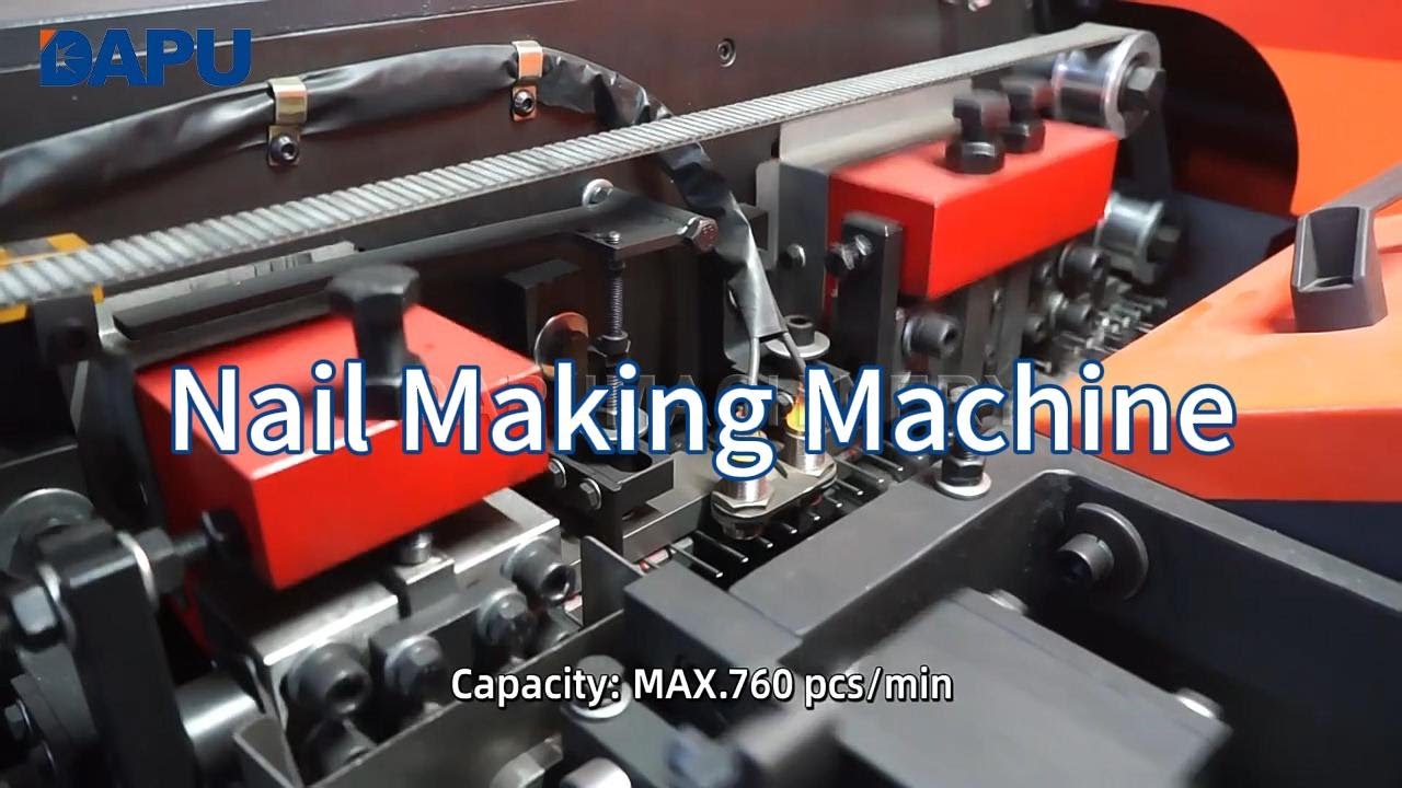 DAPU High Speed Nail Making Machine  Fast & Precise Nail Production for Maximum Efficiency