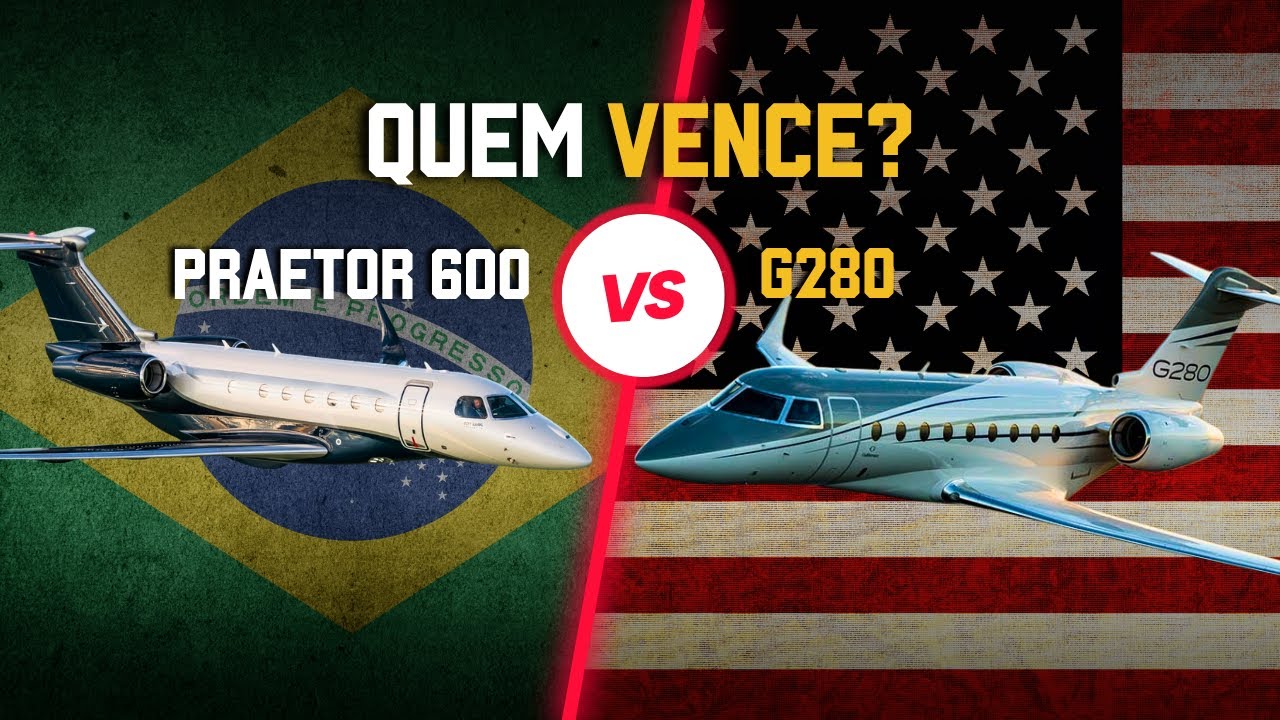 PRAETOR 600 vs G280 - O jato brasileiro supera o gigante americano?