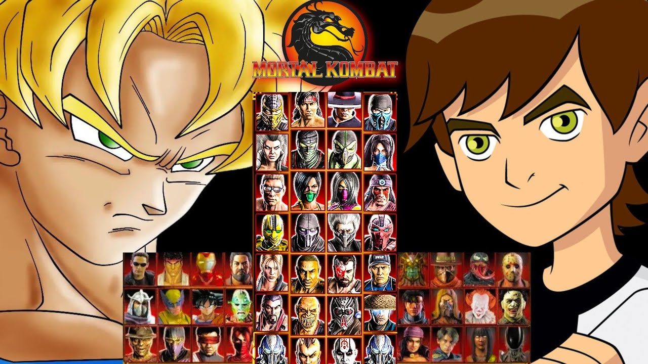 MORTAL KOMBAT 9 | GOKU SSJ & BEN 10 | TAG LADDER | GAMEPLAY (4K60FPS)