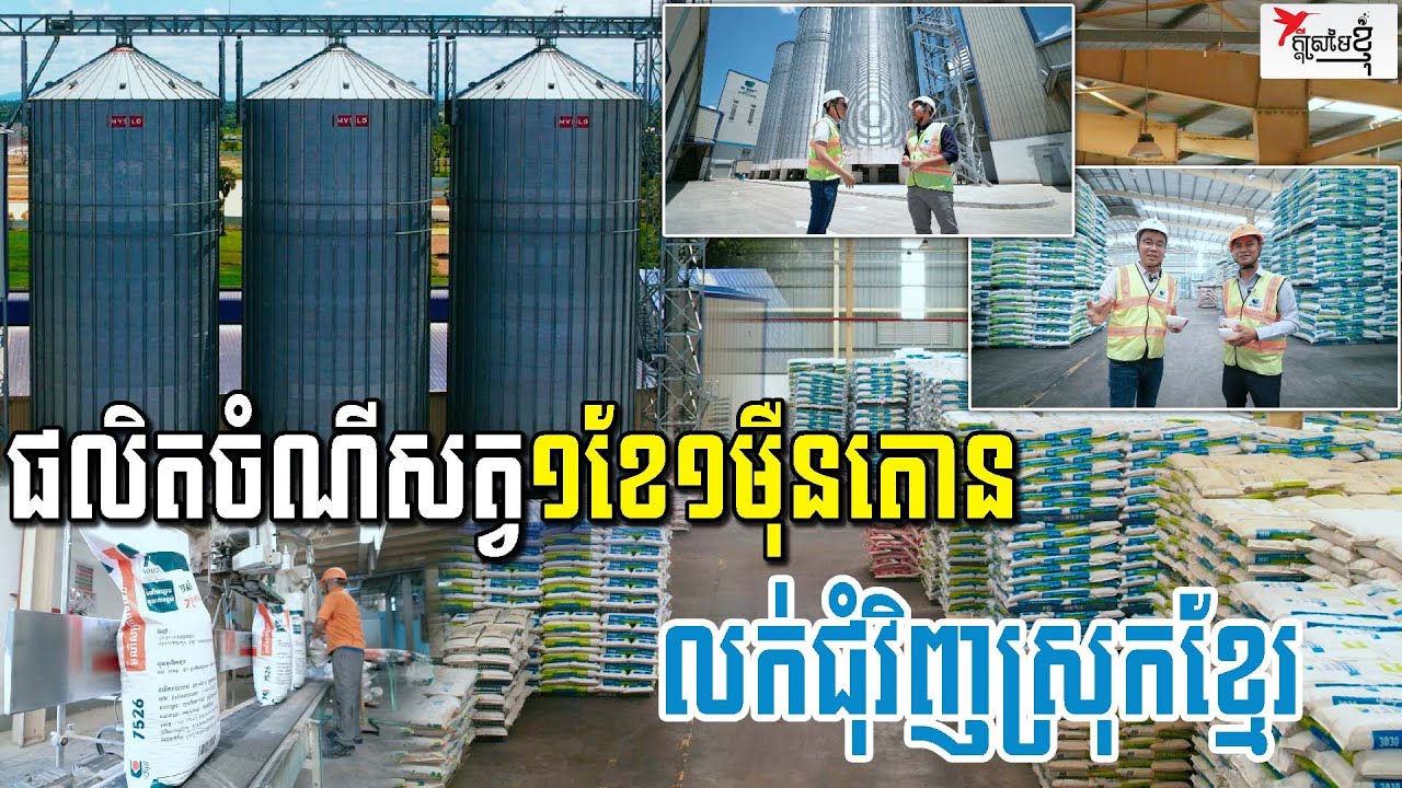 រោងចក្រផលិតចំណីសត្វក្នុងស្រុកមួយនេះ ១ខែផលិត១ម៉ឺនតោន លក់ជុំវិញស្រុកខ្មែរ | កម្មវិធីក្ដីស្រមៃខ្ញុំ
