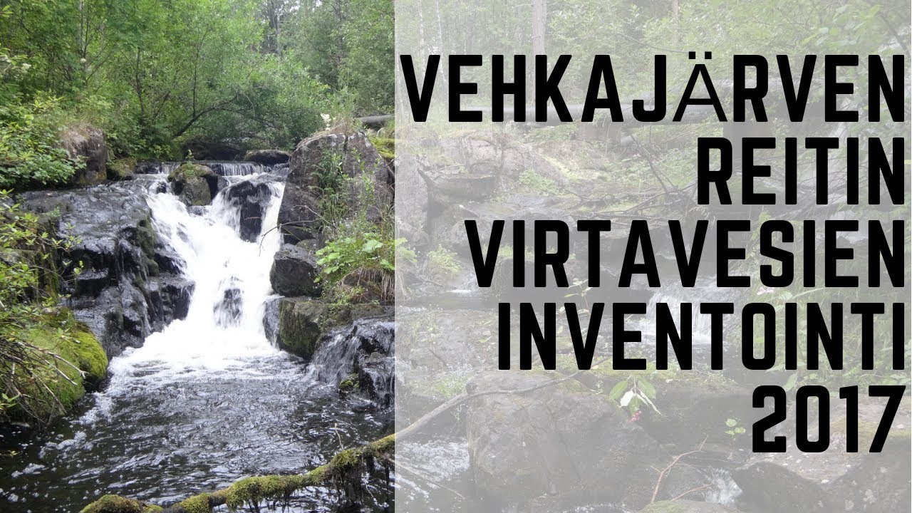 Vehkajärven reitin virtavesien inventointi  2017
