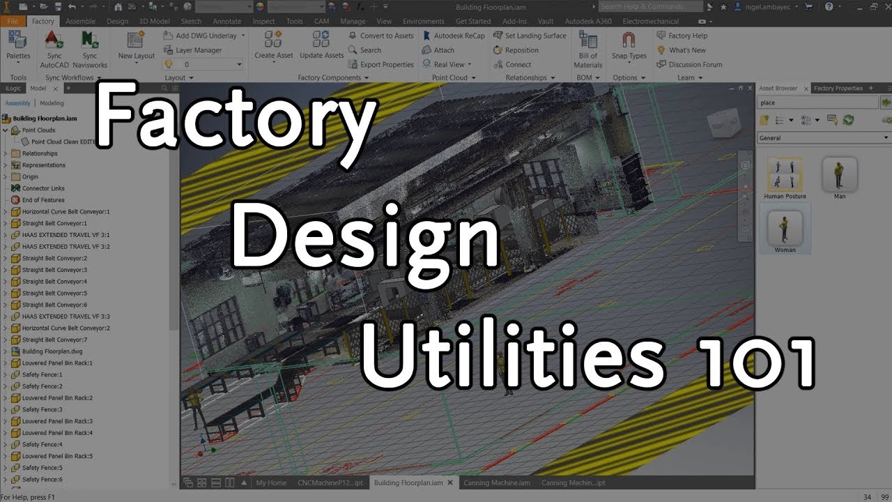 Factory Design Utilities: Inventor и AutoCAD | Виртуальная академия Autodesk