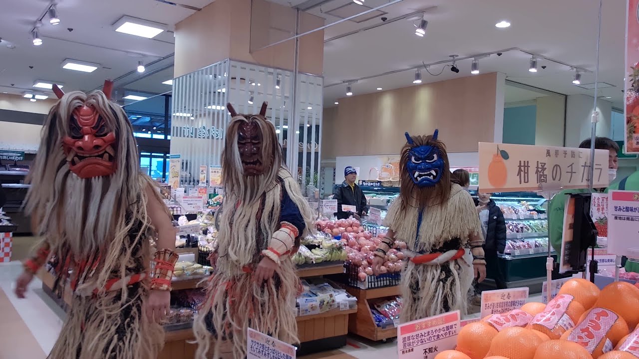 なまはげ　いとく大舘をねり歩く　2026　音打屋　Namahage