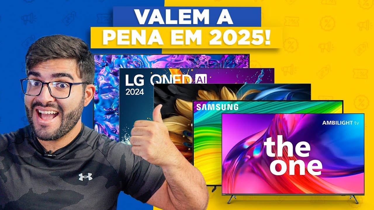 TOP 5 Smart TVs que eram CARAS e BAIXARAM MUITO em 2025!