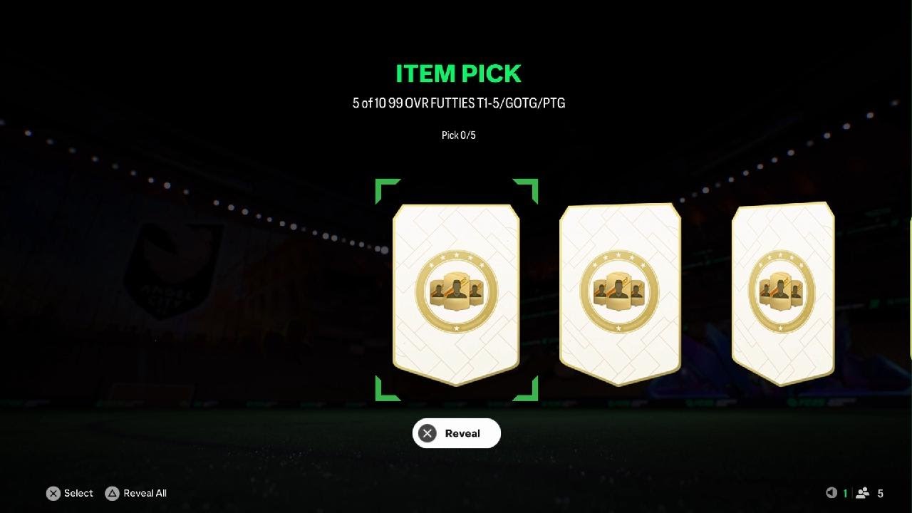EA SPORTS FC 25 5 OF 10 99 RATED FUTTIES PLAYER PICK