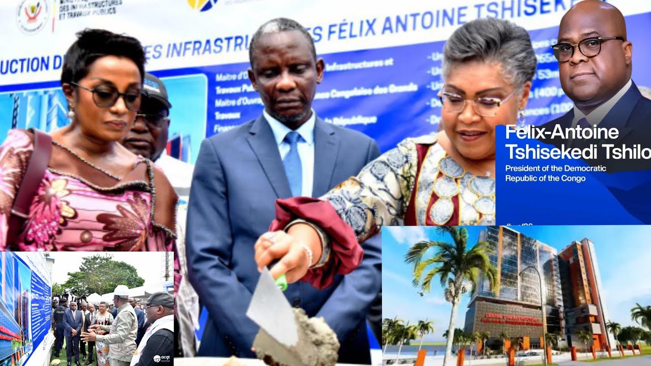 Bientôt Le Nouveau Centre des Infrastructures à Kinshasa Gombe, pose de la 1ère pierre, 24 Mois