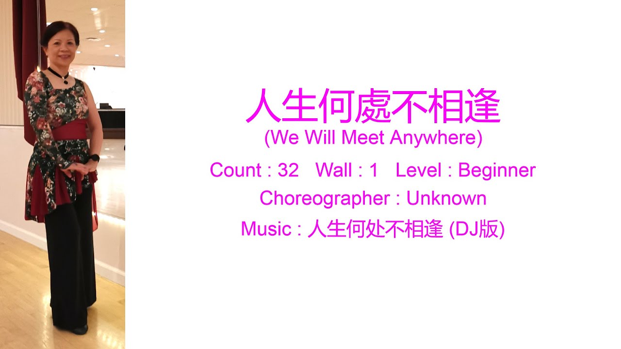 人生何處不相逢 (We Will Meet Anywhere) - Line Dance Teach & Demo