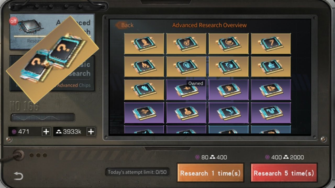 Life After: Chip Developer Advanced Research, Premium and Advance Chip #1