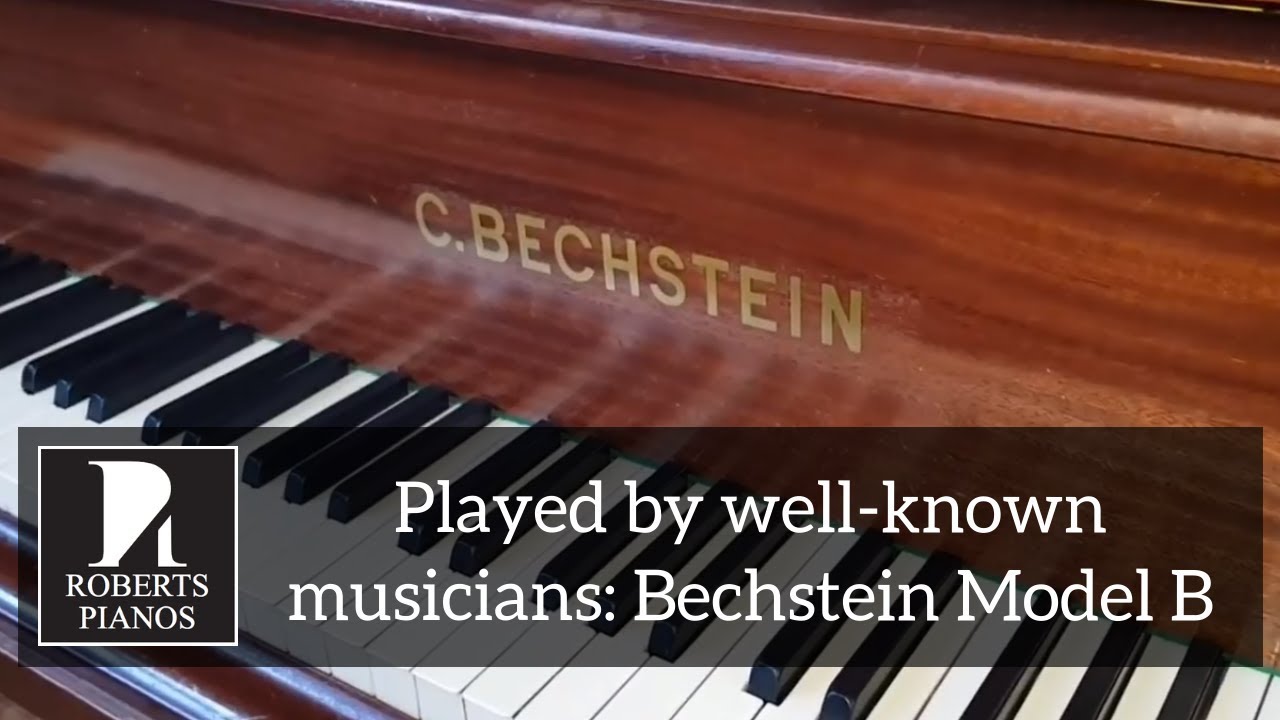 SOLD: Played by well-known musicians: Bechstein model B 6ft 7in grand piano c1925