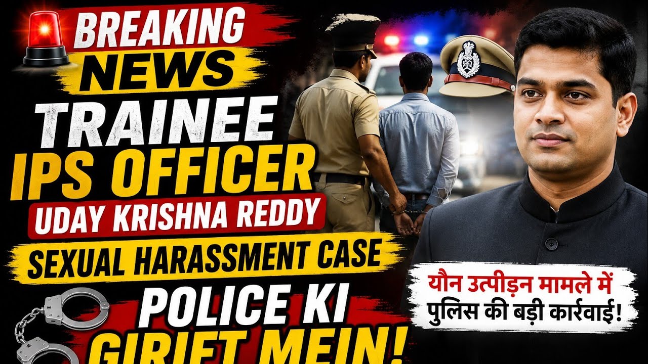 Trainee IPS Officer Uday Krishna Reddy in Police Custody in Harassment Case