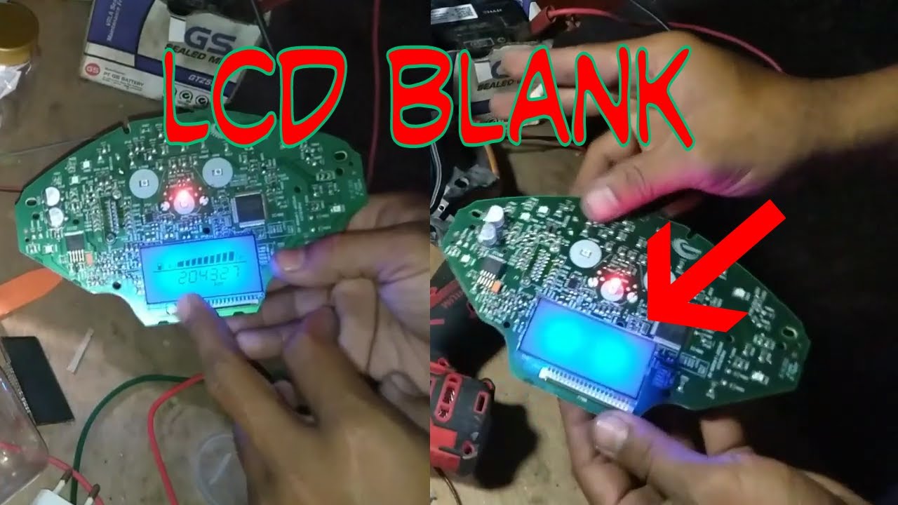 Lcd speedometer vario 125 blank