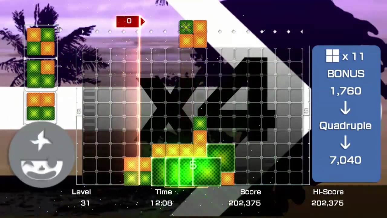 LUMINES LIVE! Challenge mode base