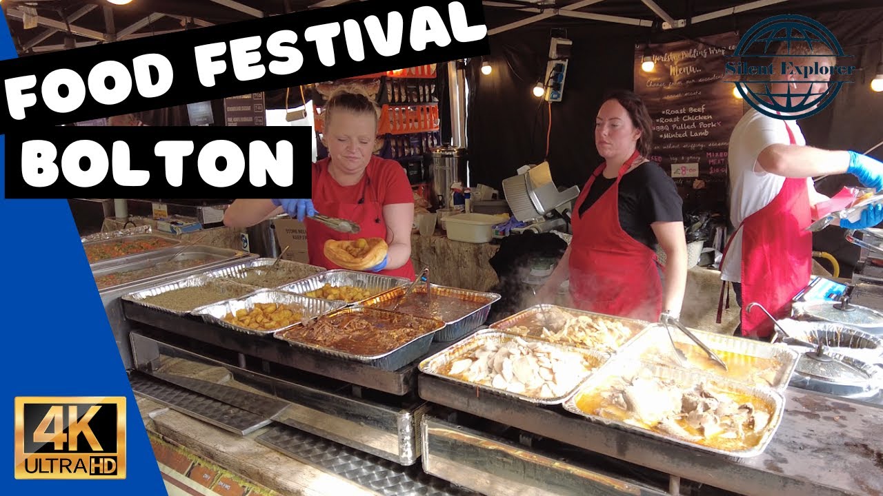 Bolton Food Festival 4K Walking Tour: A Culinary Adventure Around the World