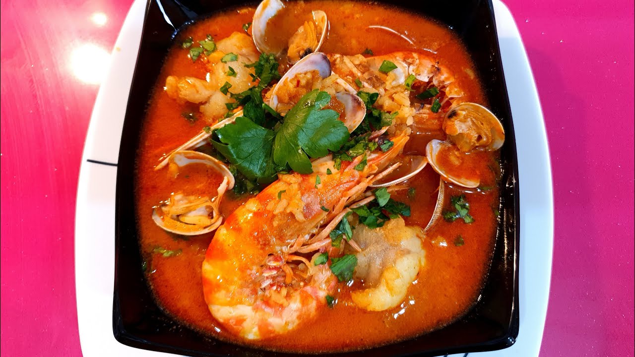 El mejor Arroz Caldoso de Cigalas, Camarones y Almejas