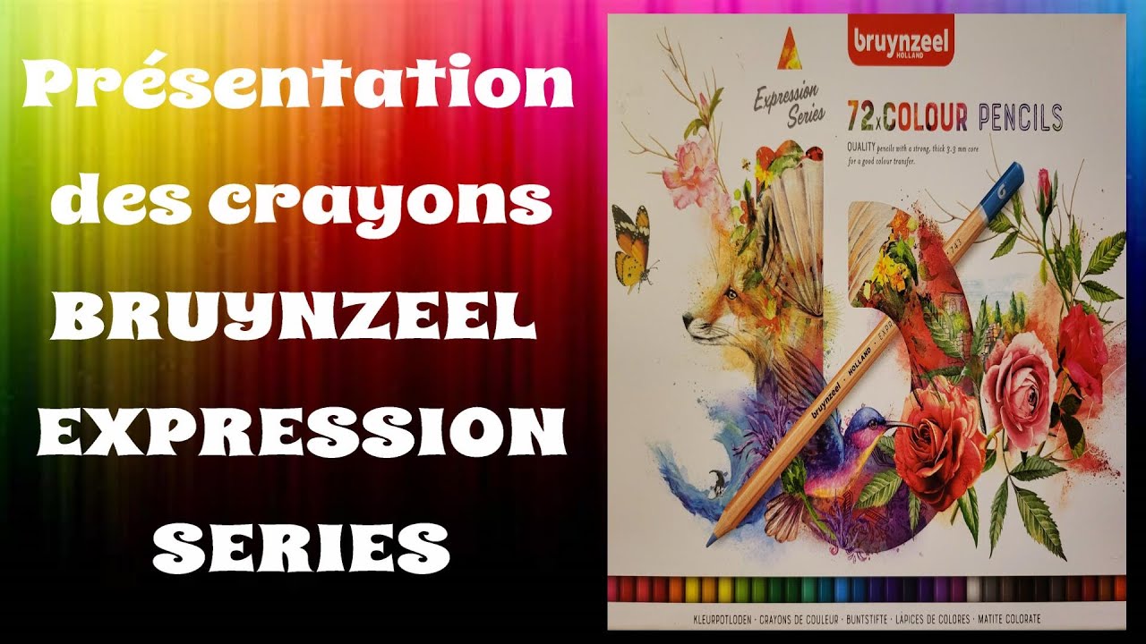 Présentation des crayons Bruynzeel Expression Séries