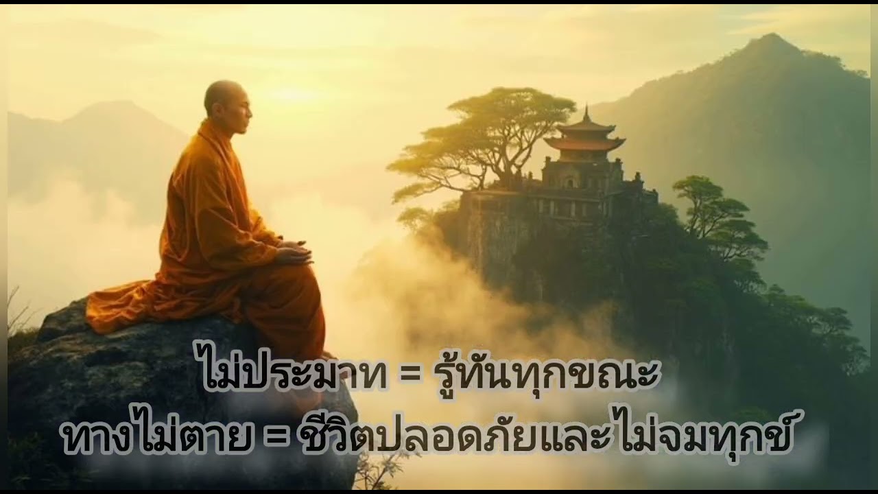 ความไม่ประมาทคือทางไม่ตาย. #ตื่นรู้ด้วยธรรม #พระพุทธเจ้า #ธรรมะสอนใจ #พระพุทธศาสนา 