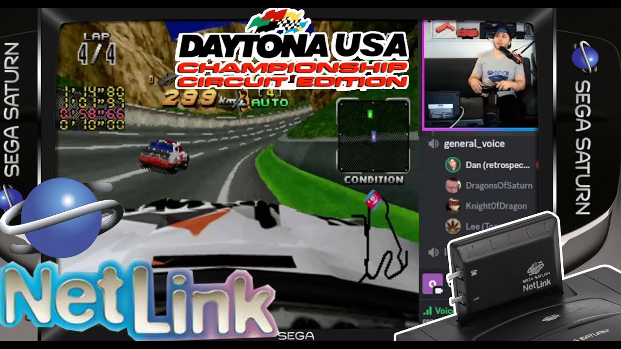 Sega Saturn Netlink Match #23 | Daytona USA Circuit Edition Online Multiplayer Dreampi