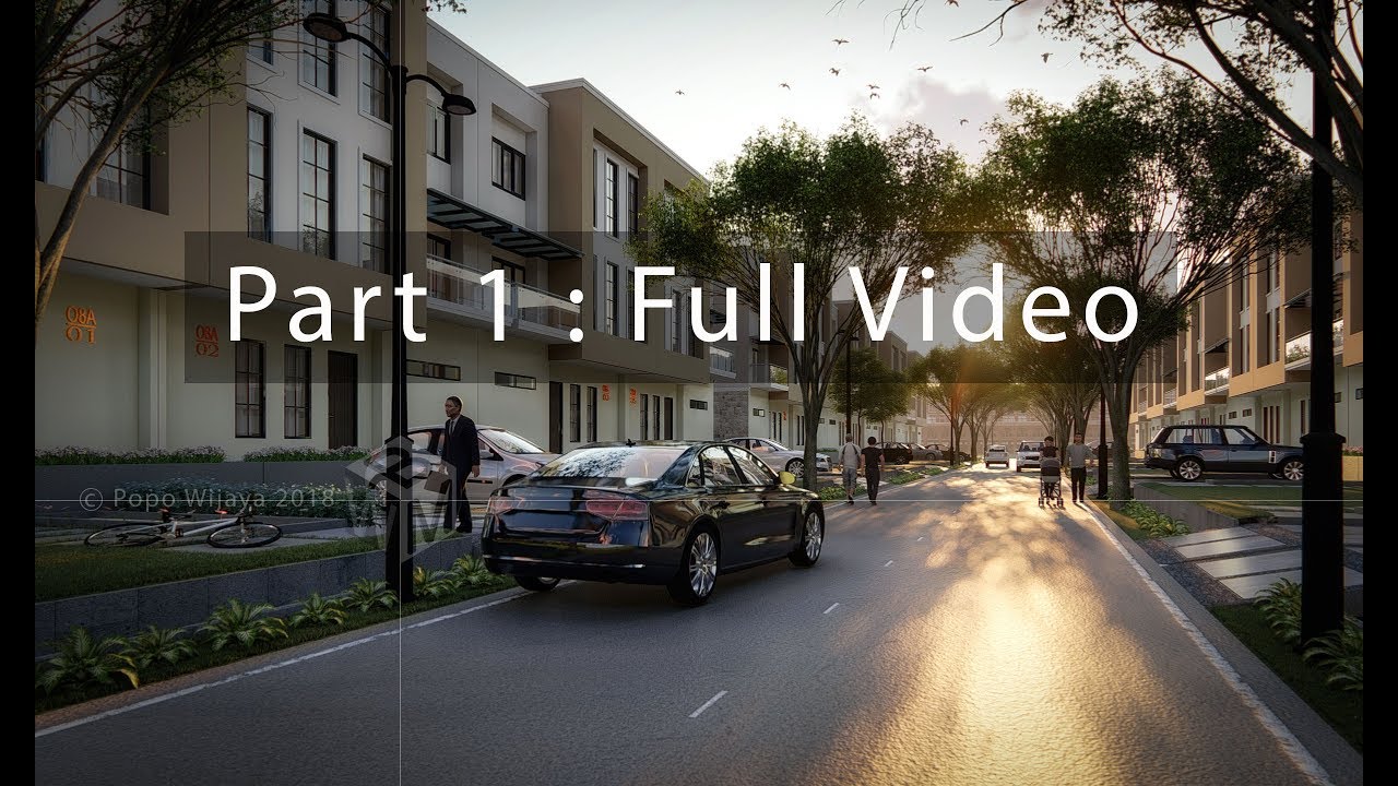 TUTORIAL LUMION 8 - RENDER TOWN HOUSE - Part 1
