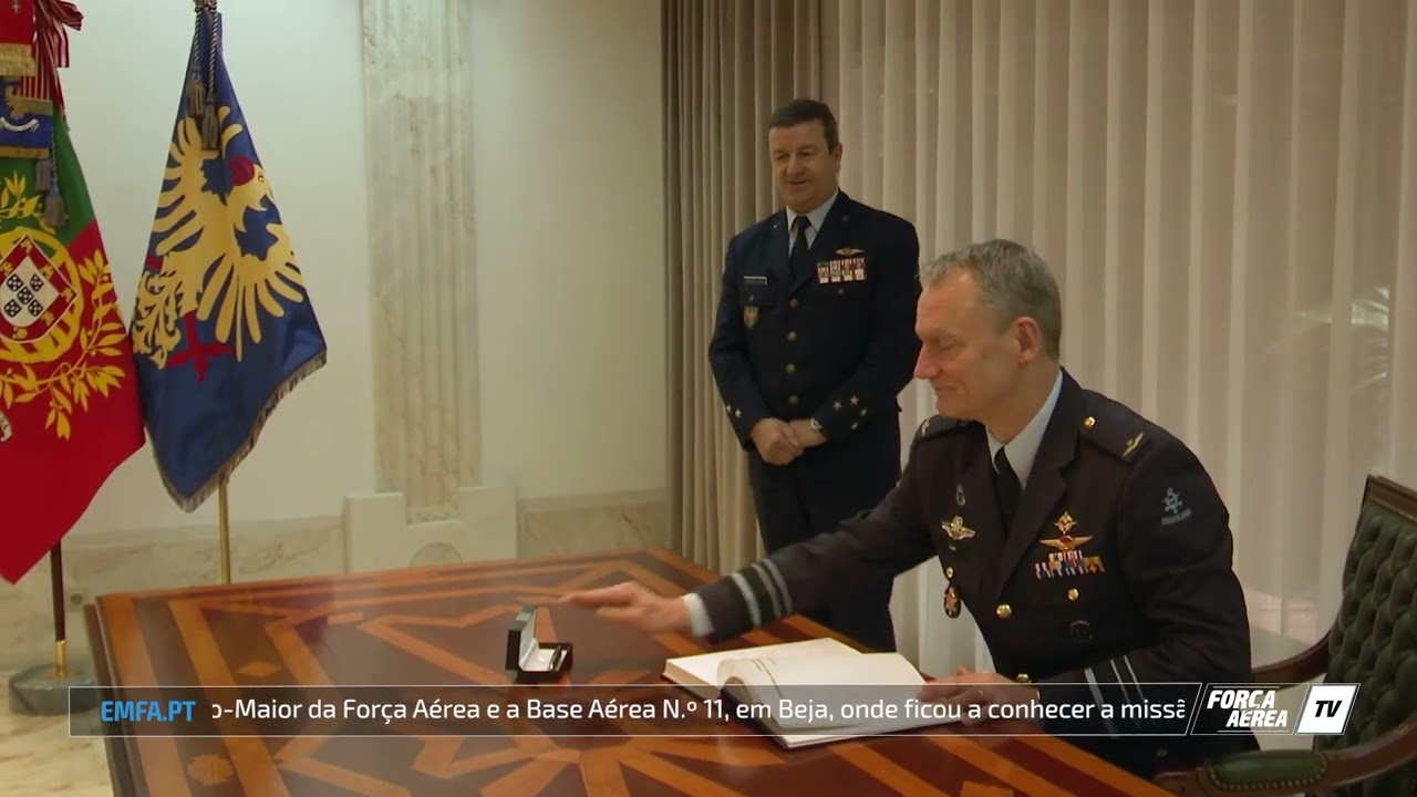 Comandante da Royal Netherlands Air Force visita Força Aérea Portuguesa