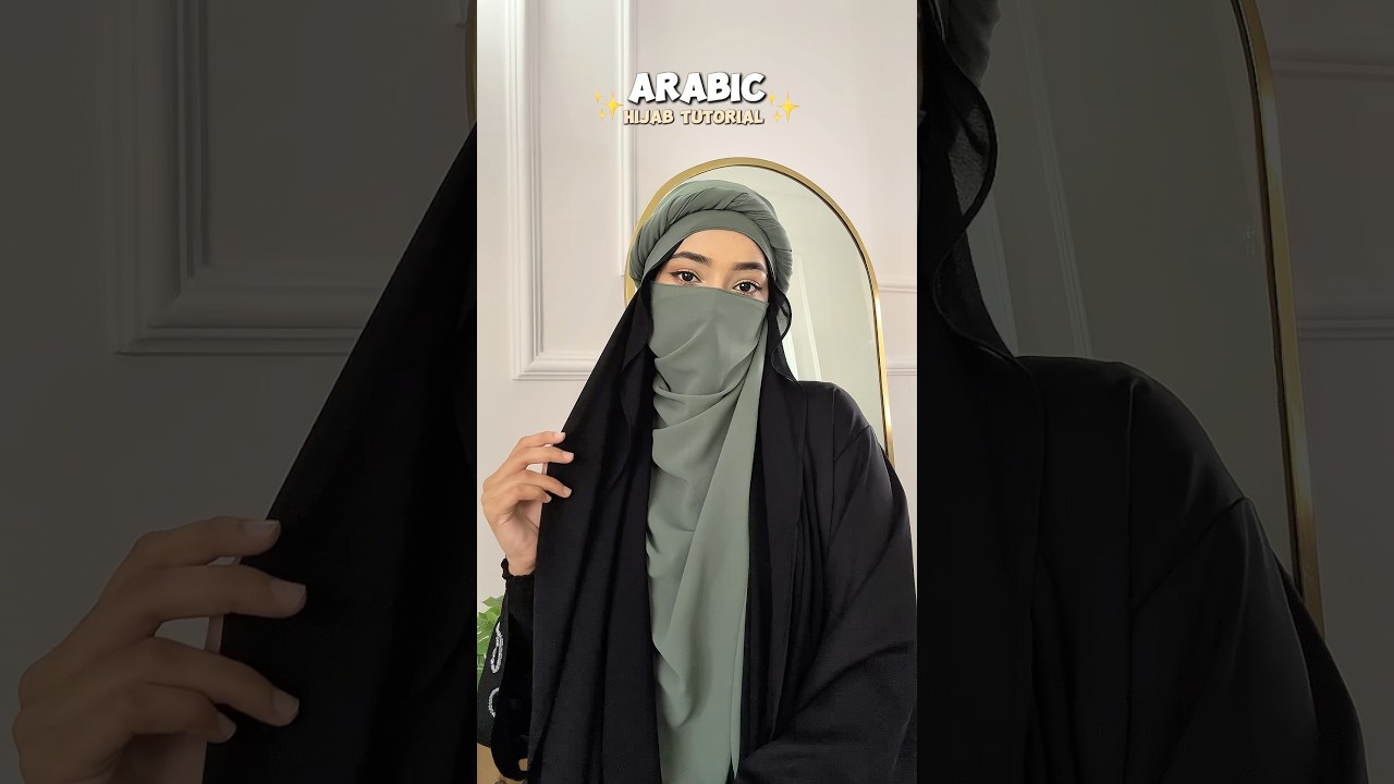 Arabic Hijab Style🌷 #arabic #hijabstyle #hijabtutorial #tutorial #shortsviral #shortsfeed