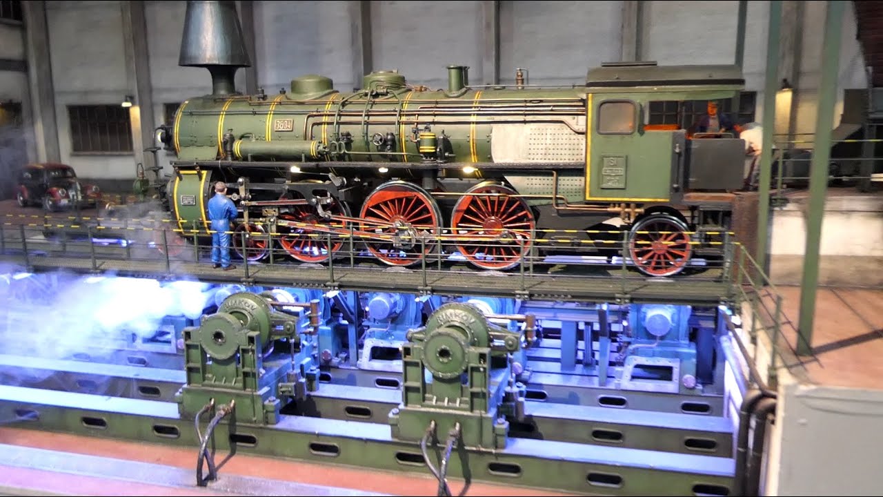 Rygby-Lok-Prüfstation in 1:32 von Rimkov - Internationales Spur 1-Treffen Sinsheim - Interview