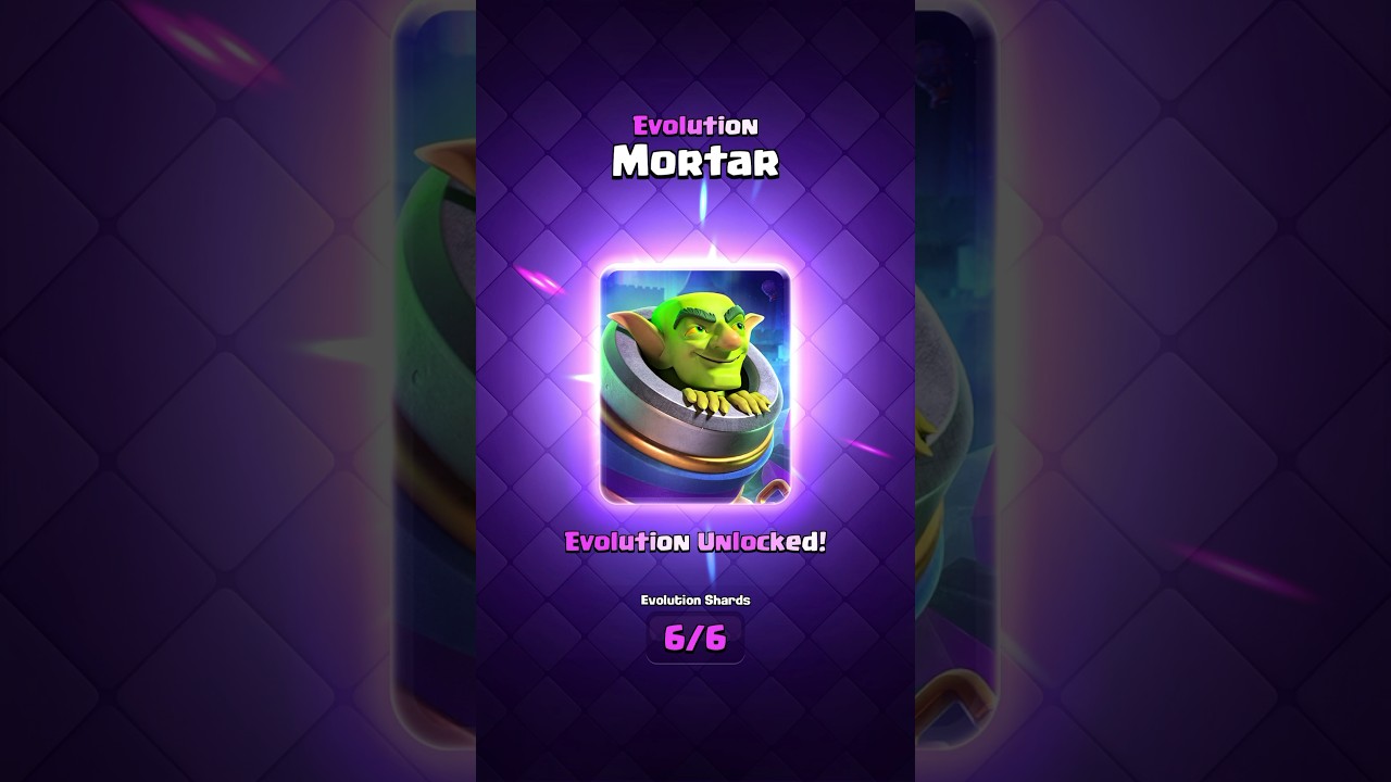 New Evolution Mortar Guide #shorts #clashroyale