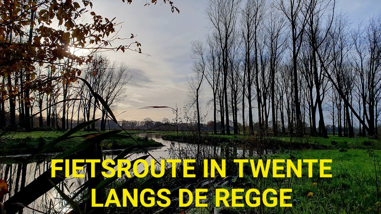 Fietsroute in Twente langs de Regge 4K