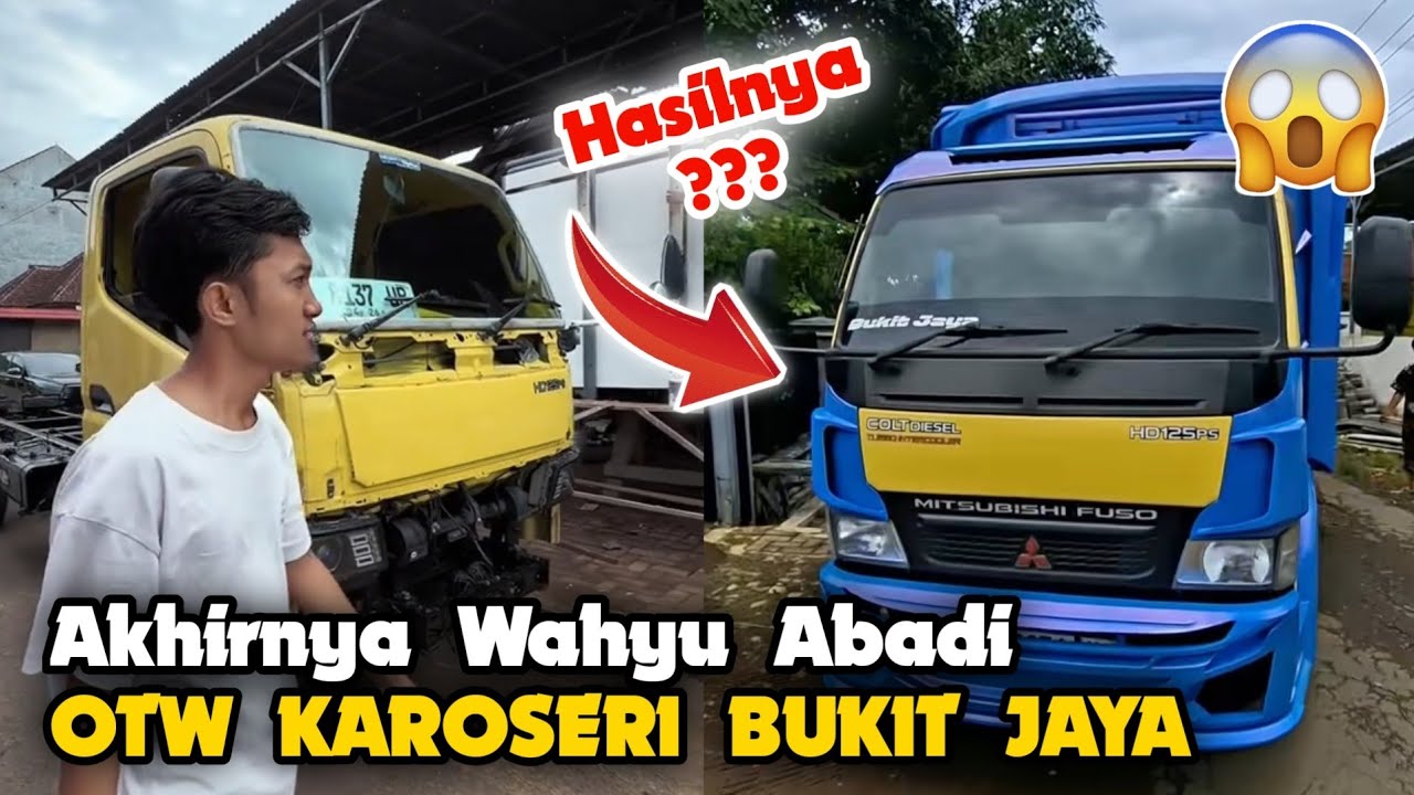OTW KAROSERI → HASILNYA BIKIN MERINDING‼️ TRUK WAHYU ABADI BERUBAH TOTAL😱