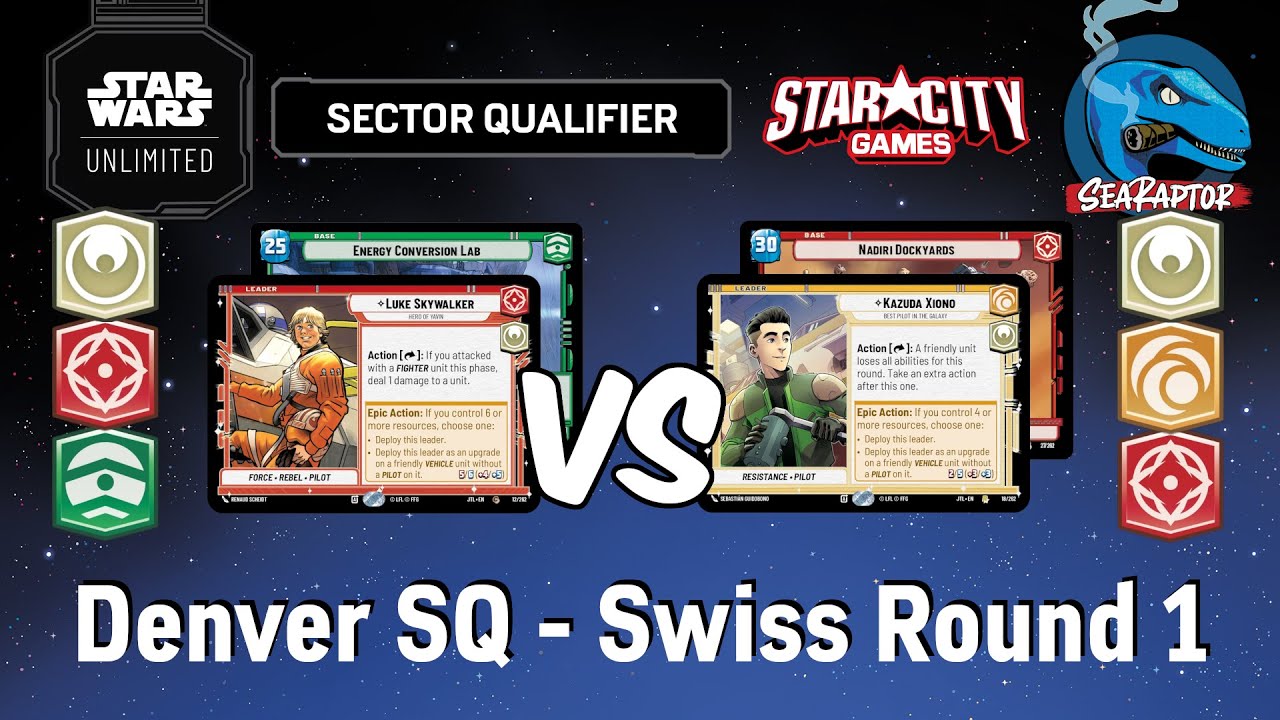 Star Wars Unlimited - Set 4 Denver SQ - Swiss Round 1: Luke Skywalker (JTL) v Kazuda