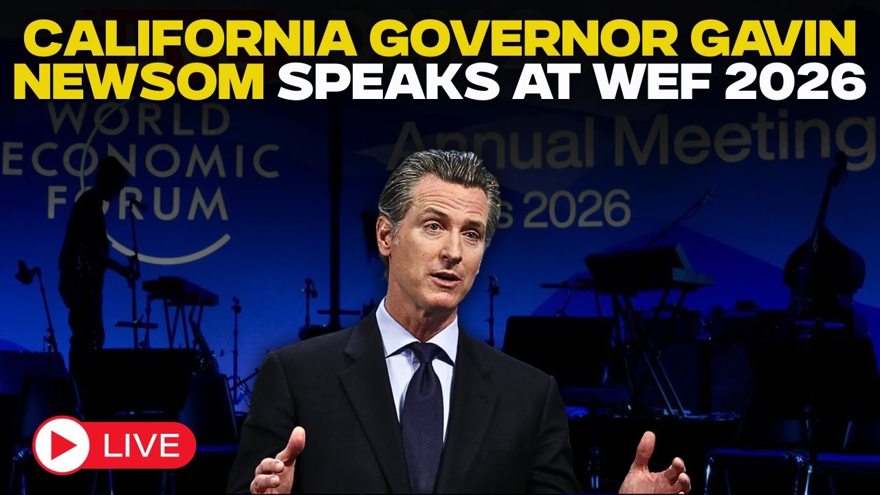 Gavin Newsom LIVE: Newsom Makes Bold Remarks At World Economic Forum 2026 | DAVOS LIVE