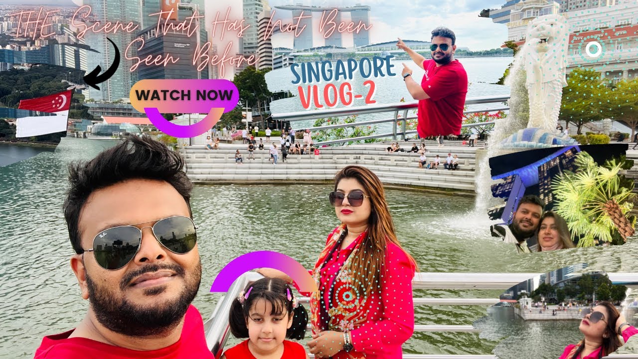 Singapore Travel From Bangladesh | Part 2 |  Marina Bay Sands | Merlion Park | sky park observation