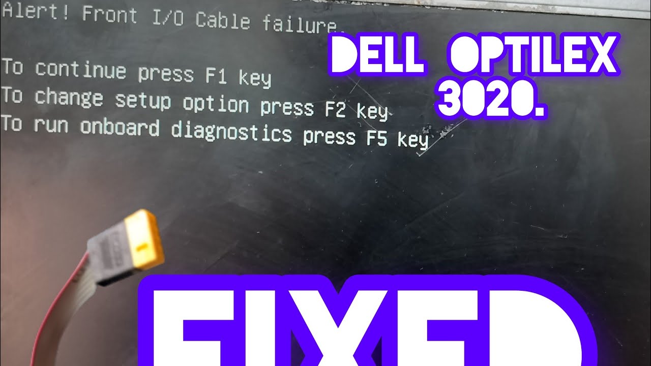 Dell Optiplex 3020 Power Button C&acirc;ble Failure/How To Fix حل مشكلة