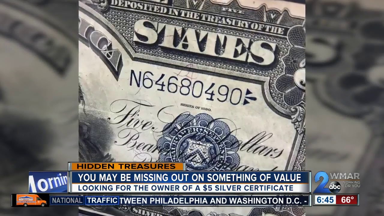 Are you missing a $5 silver certificate?