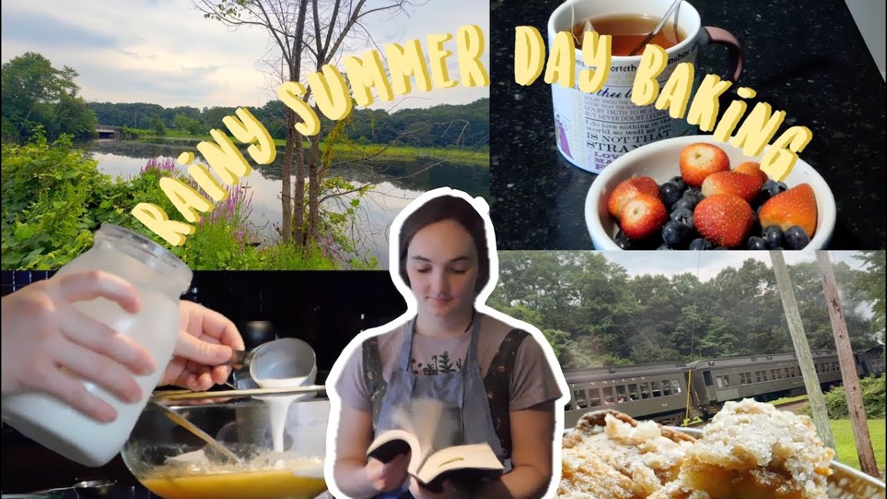 🌧️ r a i n y  · s u m m e r · d a y  · b a k i n g 🌧️ no talking, slow day