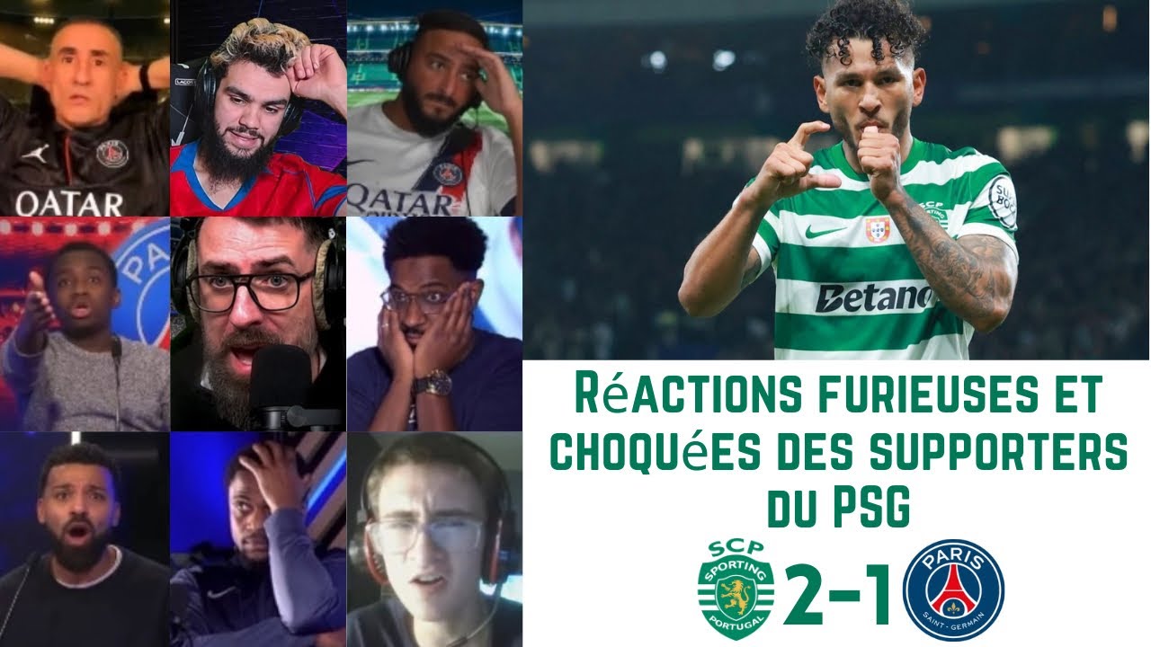 Réactions furieuses et choquées des supporters du PSG après SPORTING CF 2-1 PSG | LDC J7