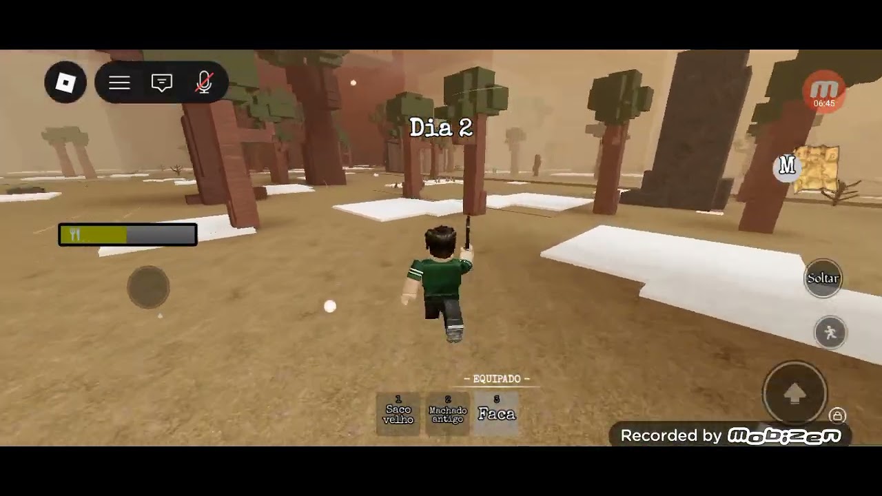 Jogando noventa e nove dias na floresta 