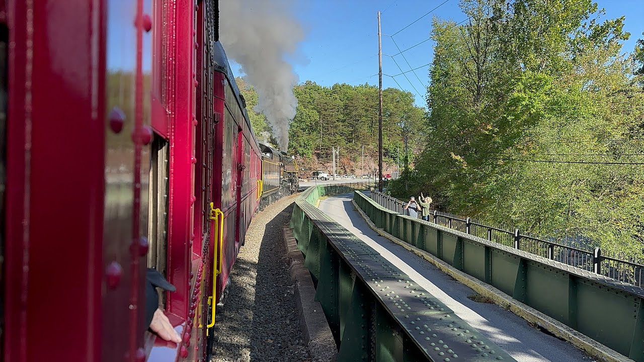 Riding Behind Reading & Northern T-1 2102 Steam Engine On Fall Foliage Trip (10/5/24)
